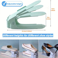 Adjustable Double-layer Shoe Rack Integrated Shoe Rack Space-saving Shoe Storage