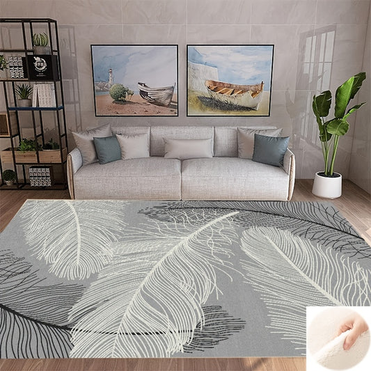Fluffy Faux Wool Area Rugs Non slip Modern Contemporary Large Carpet