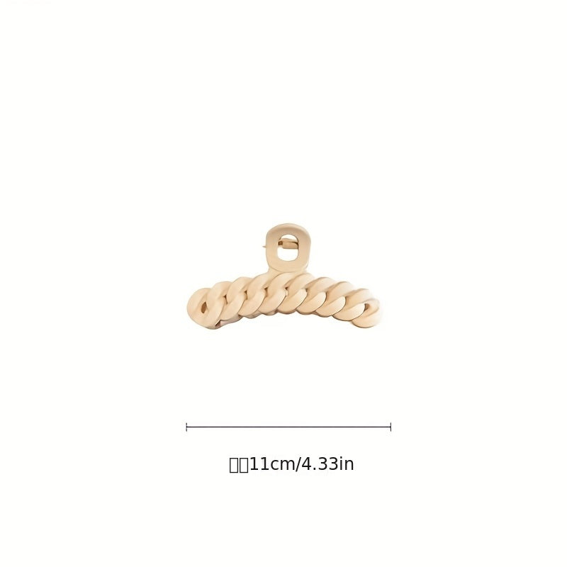 Coffee Hair Claw Solid Frosted Shark Claw Hair Accessories