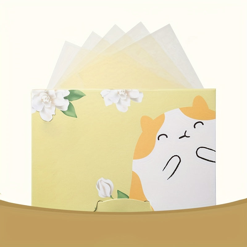 100Pcs Facial Absorbing Paper Control Oil Portable Box Makeup Tools