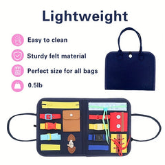 Montessori Teaching Aids Carrying Bag Busy Board Storage