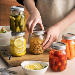48pcs Wide Mouth Canning Lids & Rings Set Seal Leak Proof Regular Mason Jars