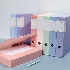 Fashion A4 File Box Magnetic Buckle Desktop File Organization