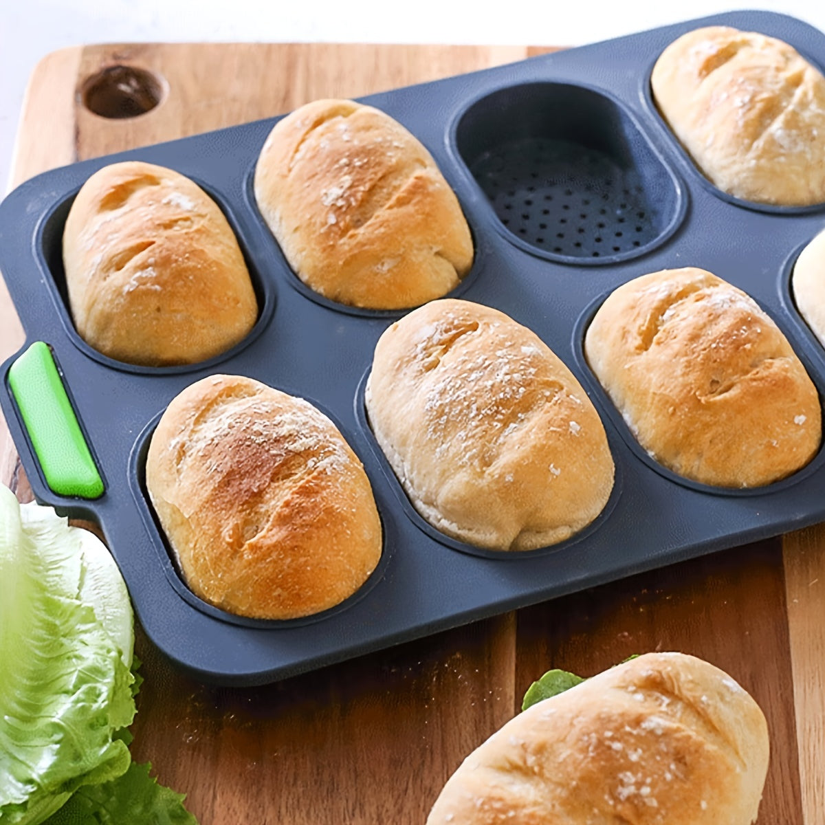 Non Stick Silicone Baguette Baking Tray with Handles