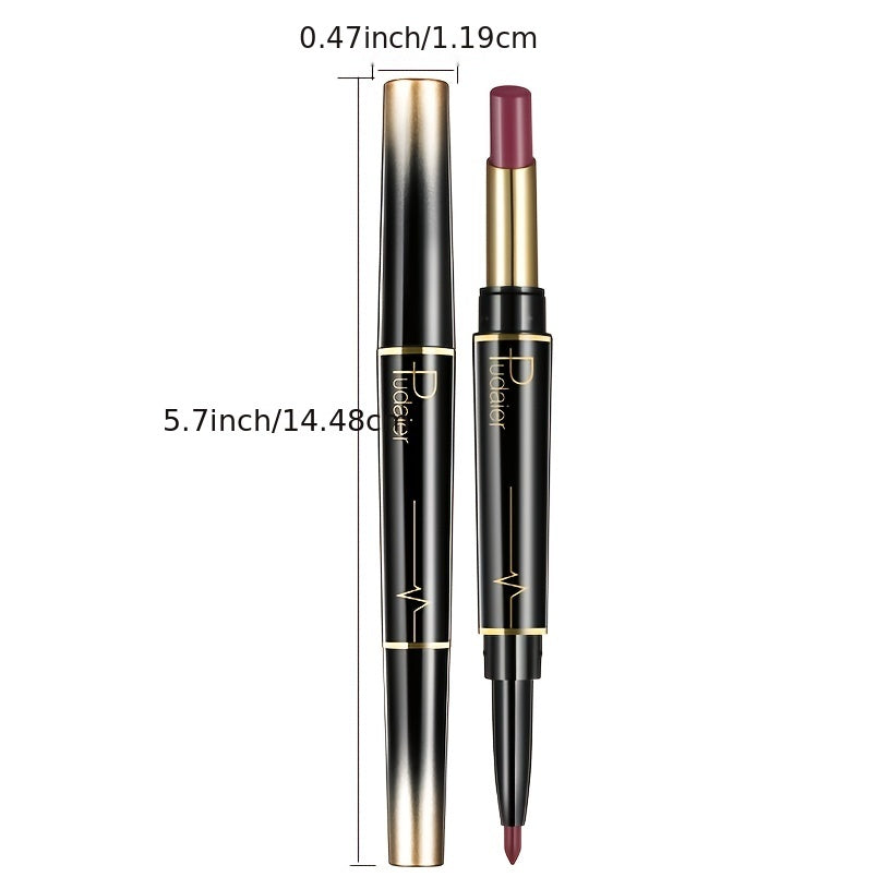 Long Lasting Lipstick & Liner Pen Waterproof Matte Duo