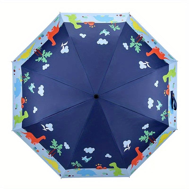 Kids Folding Umbrella Cartoon Print UV Protection Umbrella