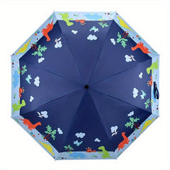 Kids Folding Umbrella Cartoon Print UV Protection Umbrella