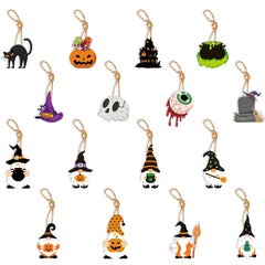 8pcs Halloween Hanging Decorations Pumpkin Bats Spider Themed Party Decor Toys