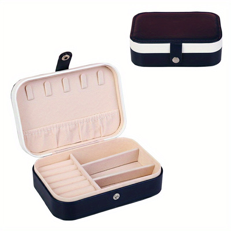 Double Layer Travel Jewelry Box Organizer