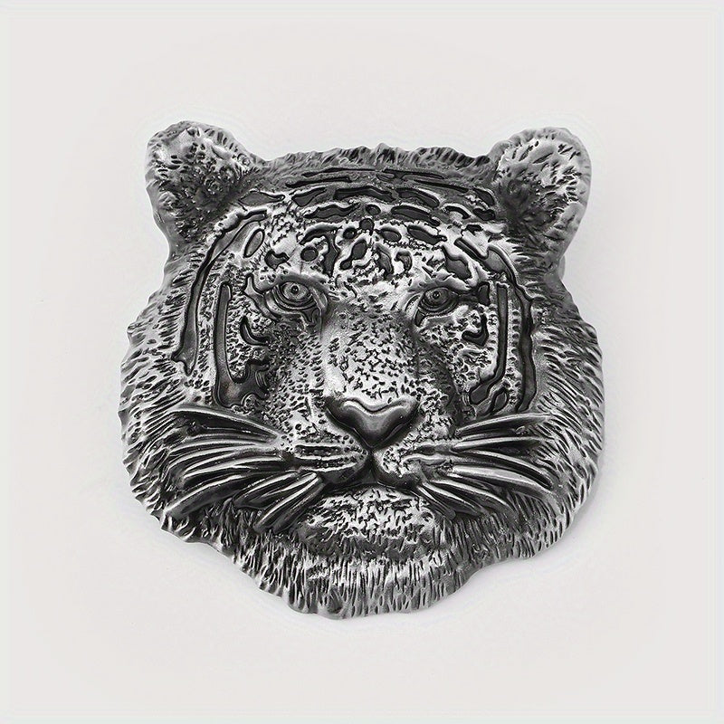 Vintage Tiger Head Belt Buckle for Men & Women Western Cowboy Cowgirl