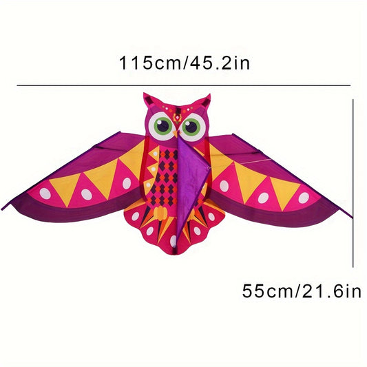 1pc 15m Owl Kite With 50m Line Outdoor Flying
