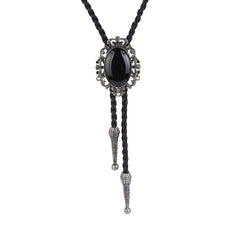 Men's Gemstone Tie Western Cowboy Shirt Accessory