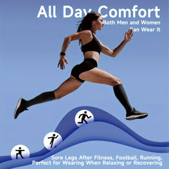 2 Pairs Open Toe Compression Socks for Women and Men
