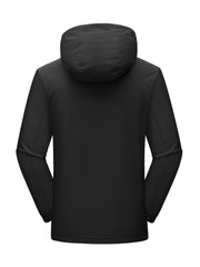 Men's Hooded Windbreaker Jacket for Autumn Winter