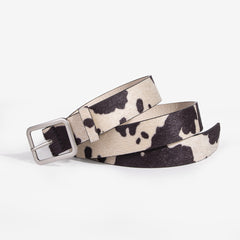 Cow Printed Pu Waist Belt Women Cow Belt Cowboy Bull Waistband