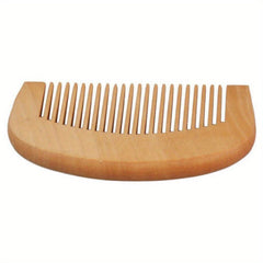 Natural Peach Wooden Comb Engraved Healthy Massage Anti Static Hair Care Tool