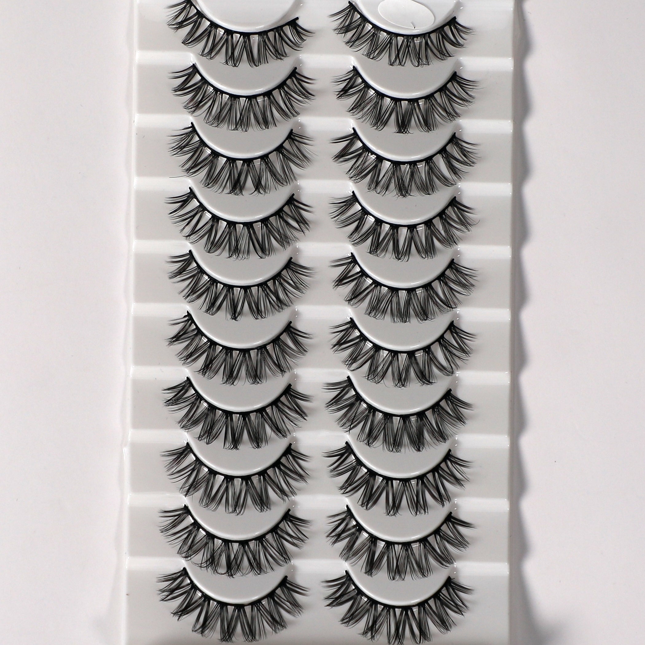 10 Pairs Fluffy Style False Eyelashes Natural Thick Soft False Eyelashes