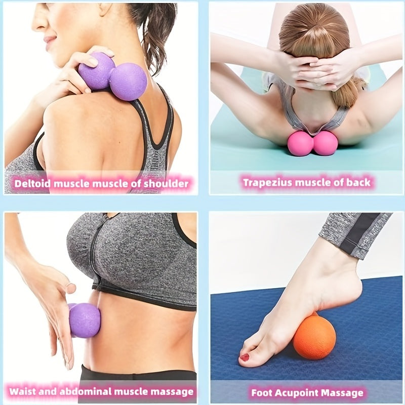 TPE Yoga Fascia Ball Double Ball Muscle Relaxation