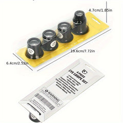 4pcs Watch Repair Tool 5-20X Magnifier Goggles Set