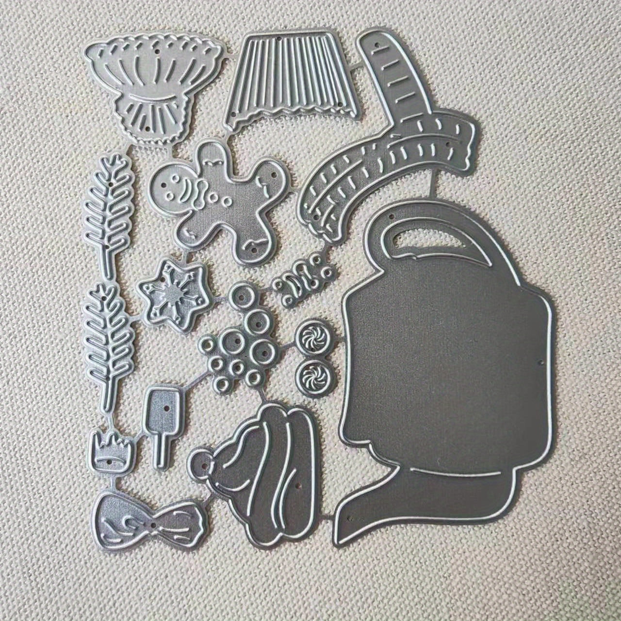 1pc Christmas Teacup Metal Cutting Dies Stencil for Card Making DIY Scrapbooking