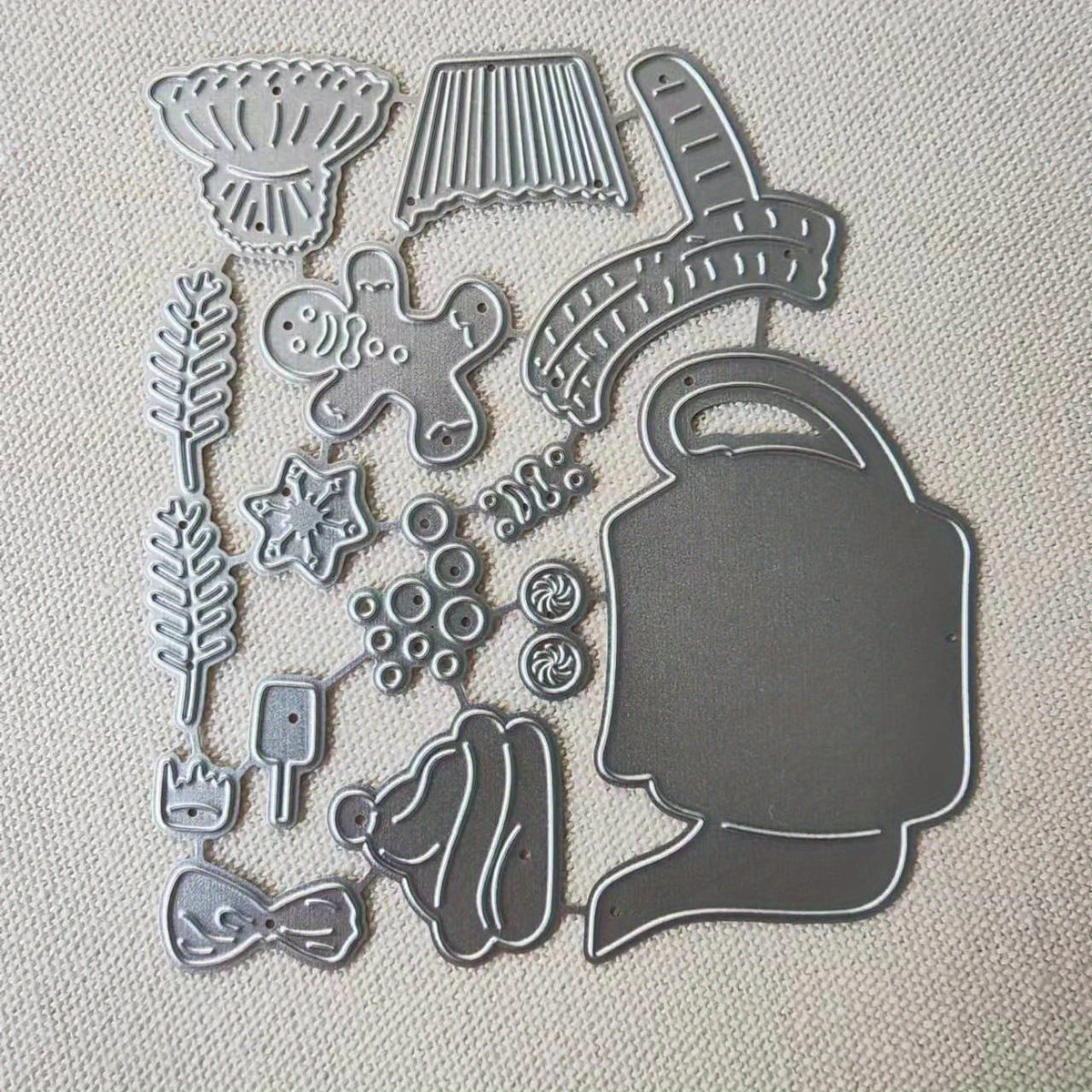 1pc Christmas Teacup Metal Cutting Dies Stencil for Card Making DIY Scrapbooking