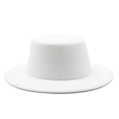 Men's Sun Visor Hat Stylish Flat Top Flat Brim Bowler Hat