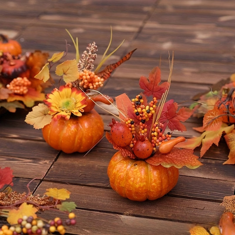 Halloween Artificial Pumpkin Decor, Foam Centerpiece for Home & Bar Decor
