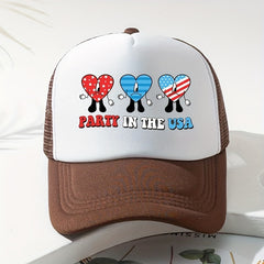 Cartoon Trucker Hat Mesh Breathable Sports Dad Hats For Women & Men