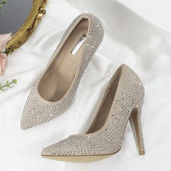 Women's Rhinestone High Heeled Pumps