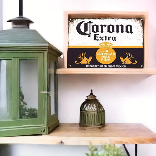 Metal Tin Sign Vintage Wall Decor Bar Open And Cheers Bar Signs For Man Cave