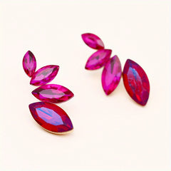Zircon Decor Stud Earrings Bohemian Style Jewelry