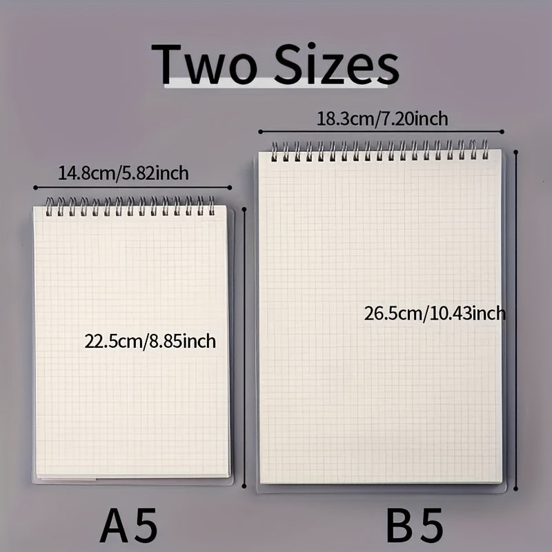 Spiral Grid Notebook A5 B5 80 Sheets