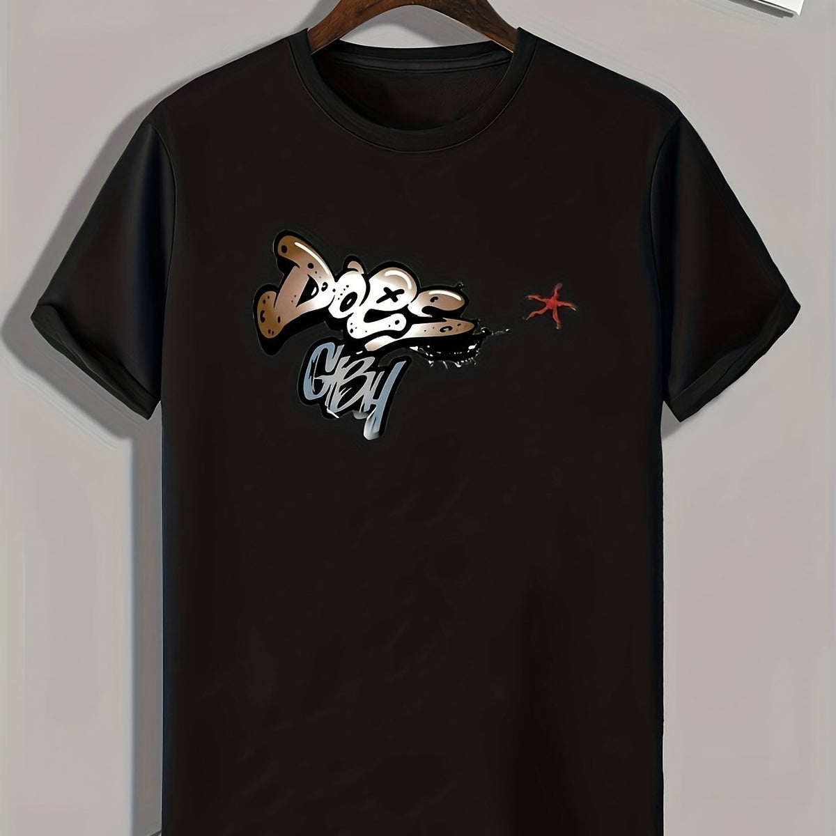 Creative Letters Print Men's Graphic T shirt for Summer