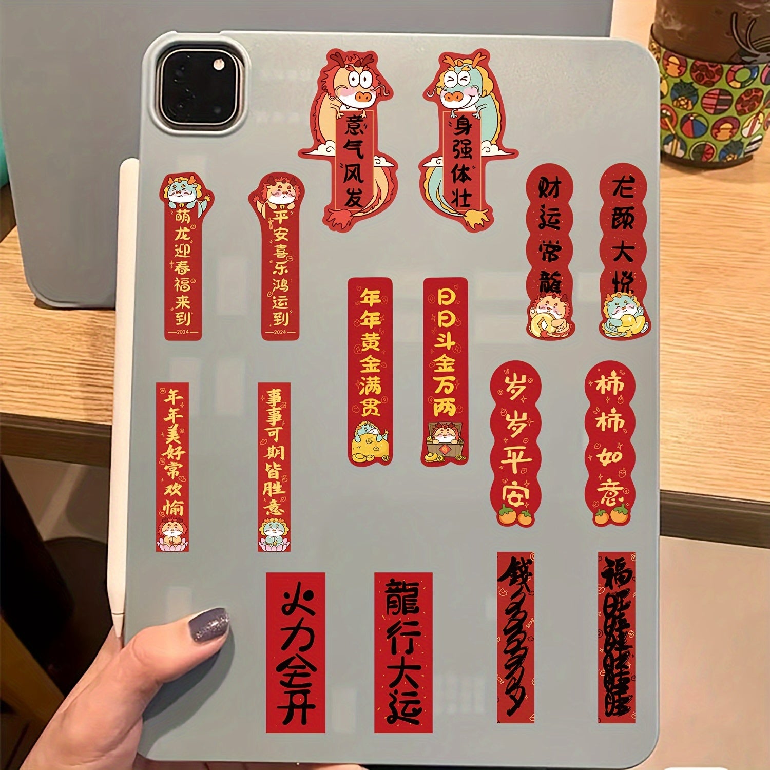 Dragon Year Graffiti Stickers Set - 88pcs Waterproof Decorations