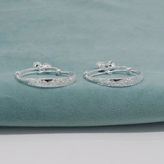 Baby Adjustable Silver Bangle Bracelets With Bell - Gift for Toddler