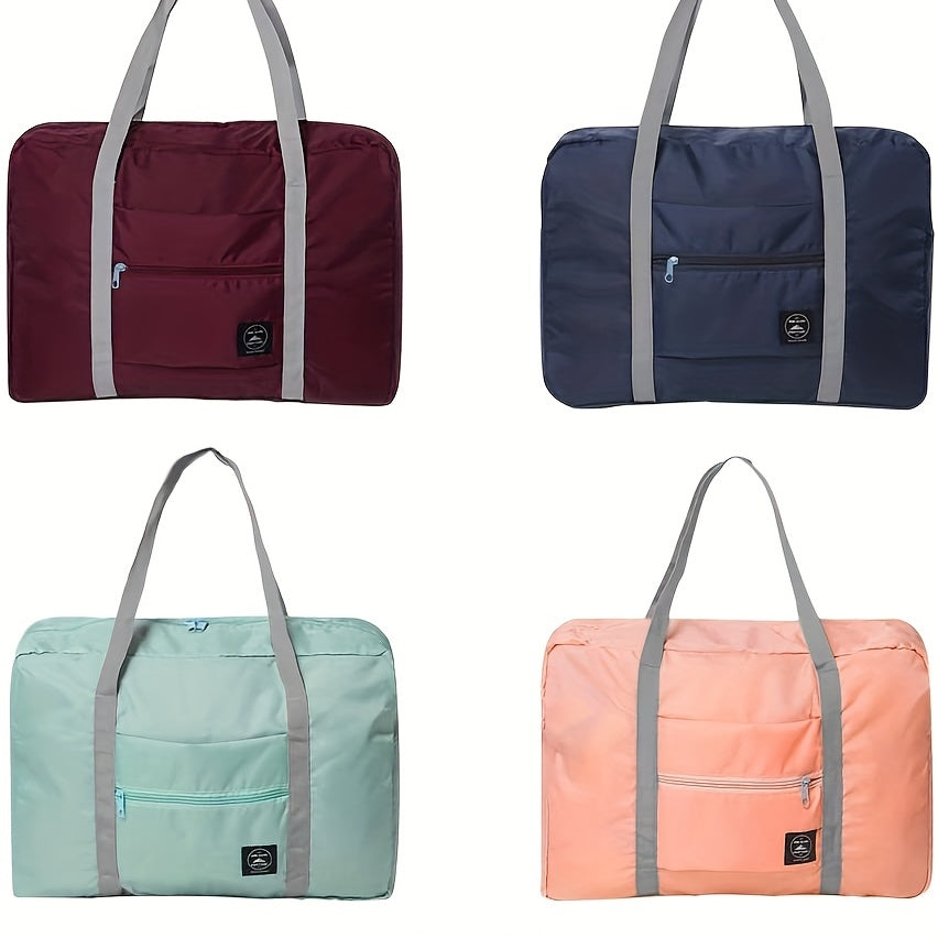 Foldable Luggage Storage Bag Waterproof Duffel for Travel Shopping Weekends