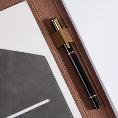 Faux Leather A4 Office Supplies Folder