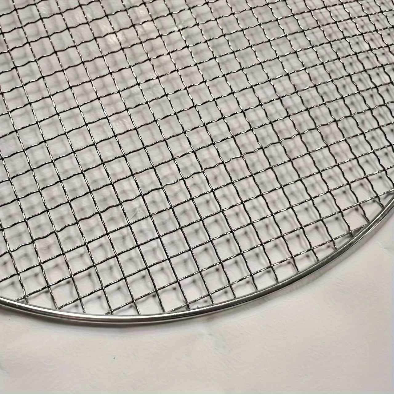 Round BBQ Grill Net Steel Barbecue Grate for Cooking Beef Chicken Vegetables