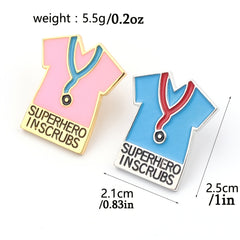 Cartoon Doctor Nurse Alloy Brooch Mini Clothing Accessories