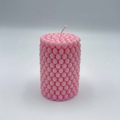 Cylinder Scented Candle Silicone Mold Round Bubble Candle Holder