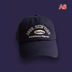 Retro Baseball Cap Women's Autumn Street Letter Embroidery Peaked Cap Summer Men