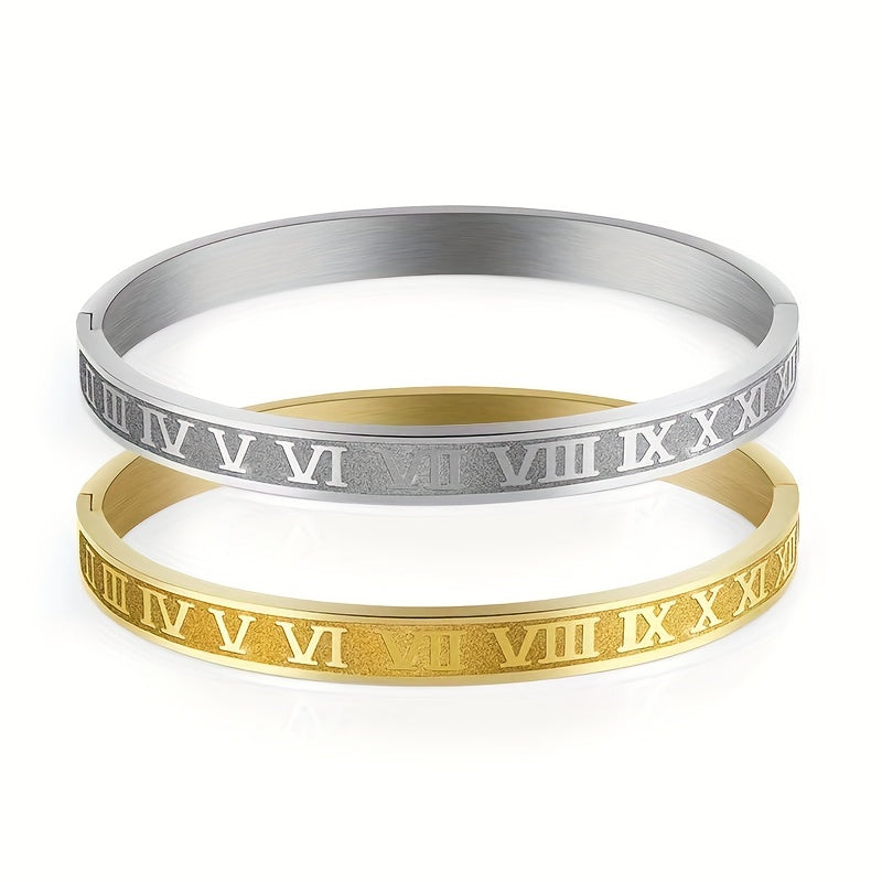Stainless Steel Golden Men's Bangle