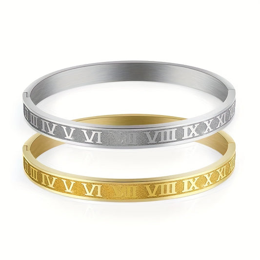 Stainless Steel Golden Men's Bangle