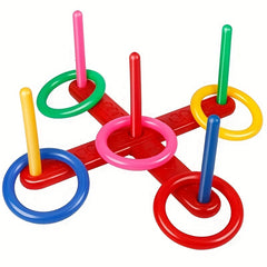 Colorful Parent Child Throwing Ring Set for Indoor & Outdoor Play