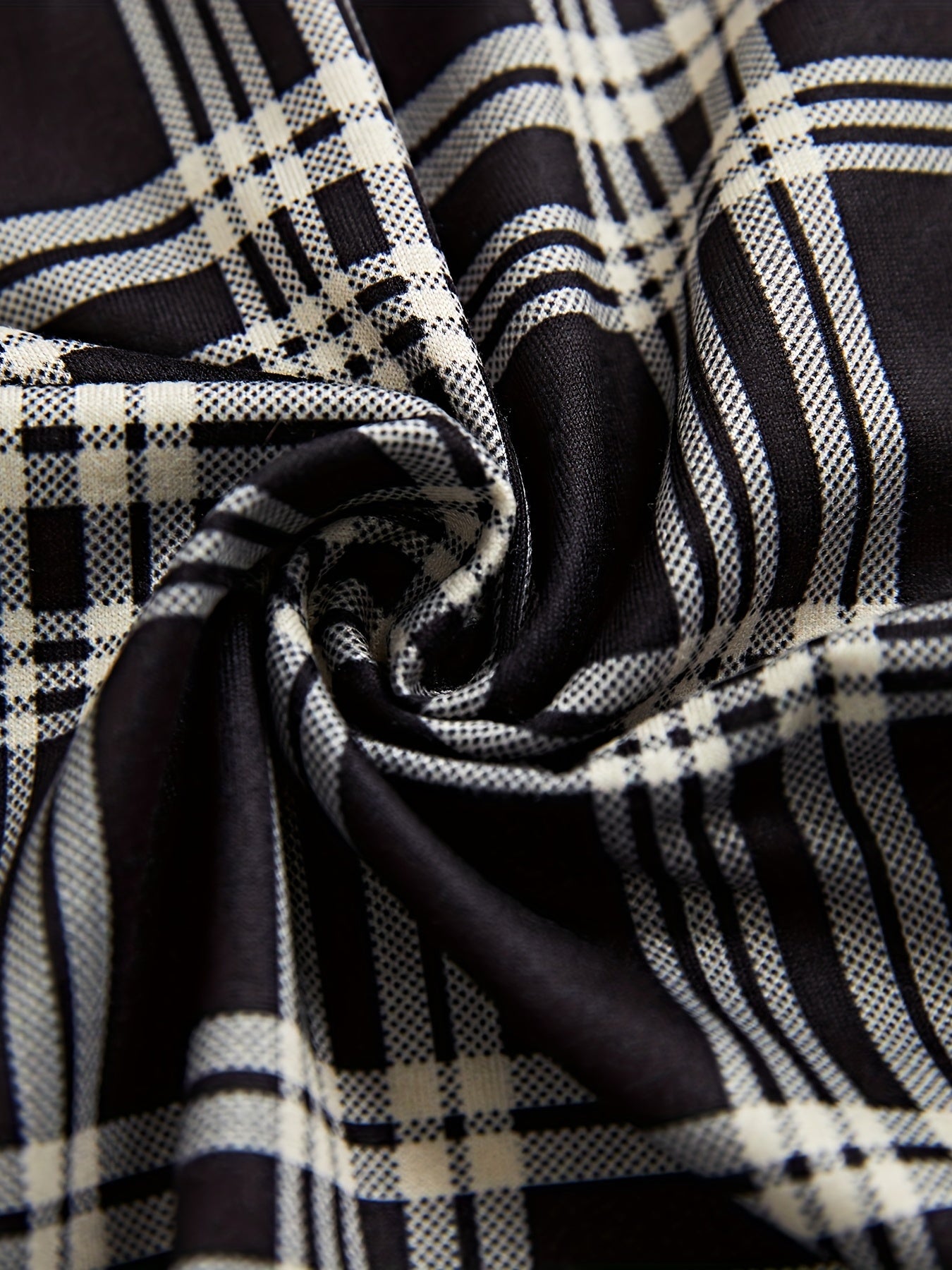 Plaid Sleep Bottoms Elastic Waistband Lounge Pants