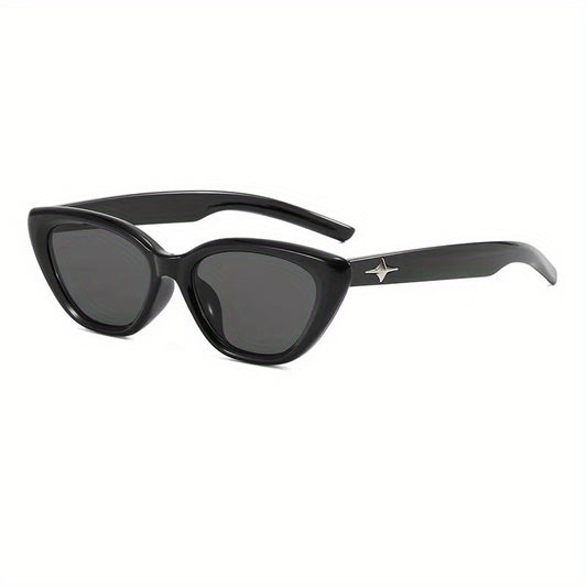 Y2K Cat Eye Sunglasses Punk Star Decor UV400
