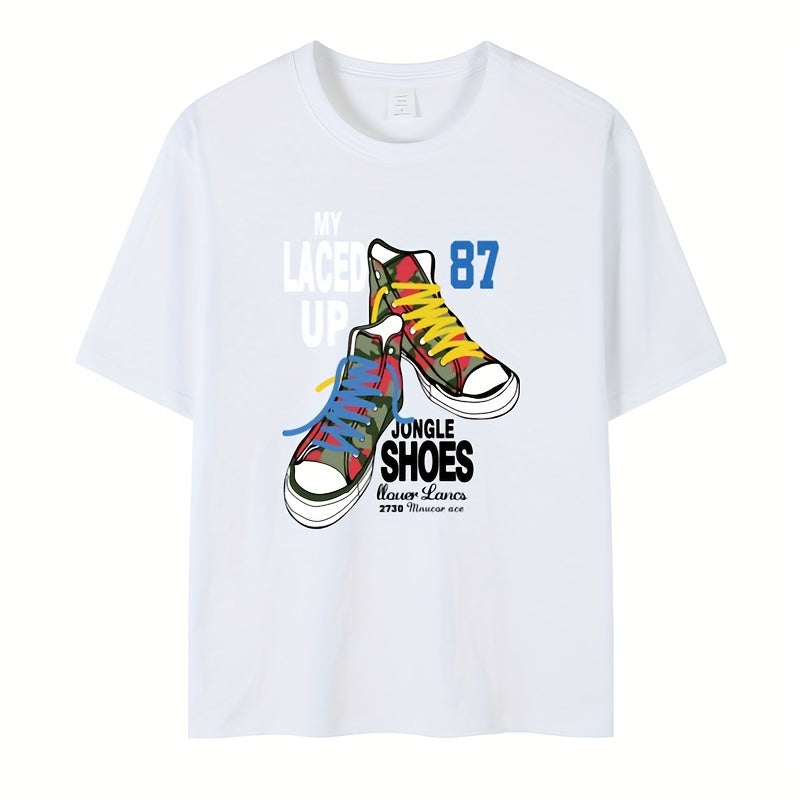 Men's Shoes Short Sleeved Pillow Canvas Bag Printing Stickers
