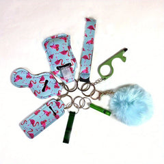 Self Defense Keychain Set - 9pcs Safety Keychains For Men Women Kids