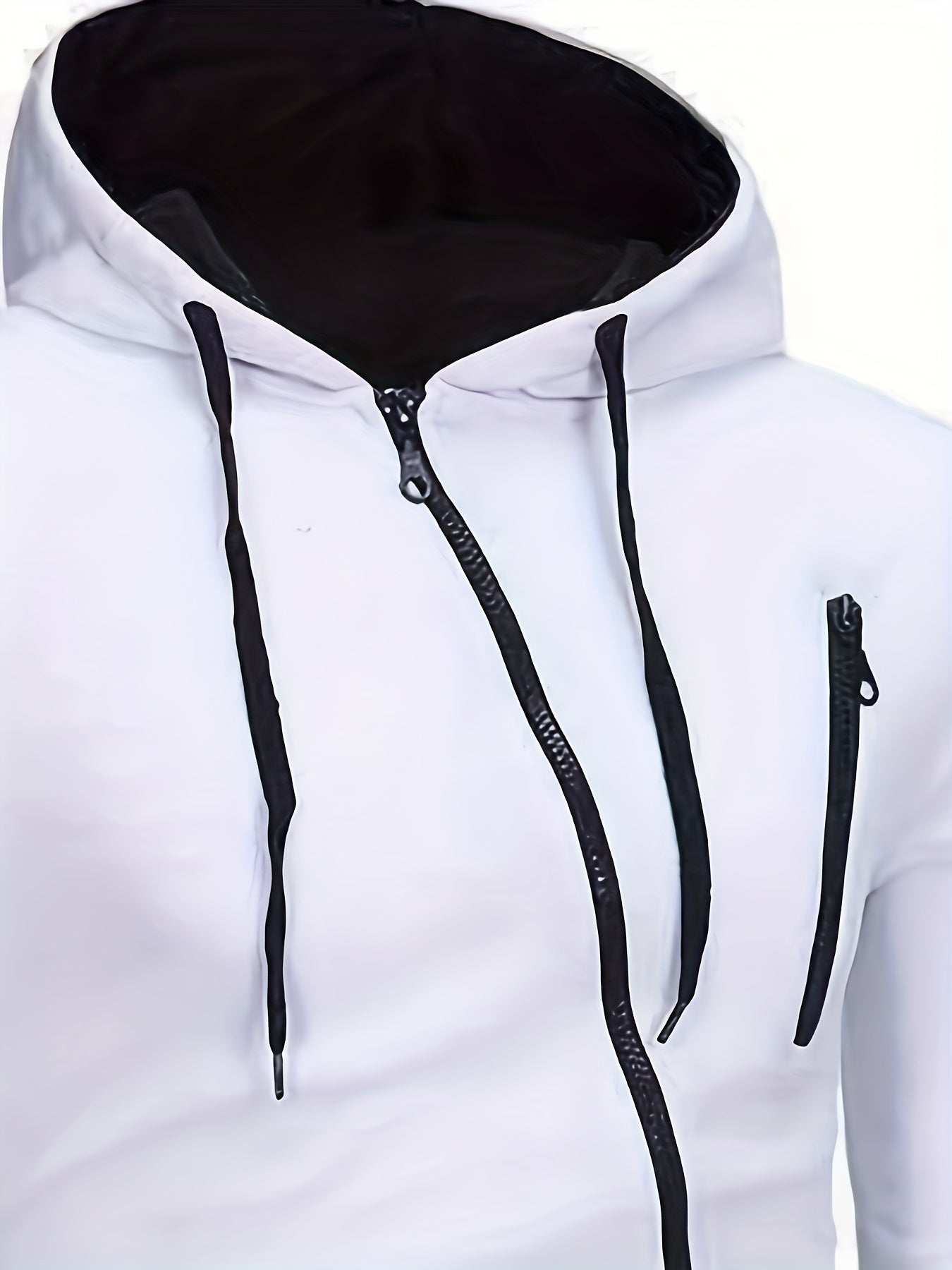 Men's Casual Zip Hoodie & Drawstring Sweatpants Set for Fall Winter