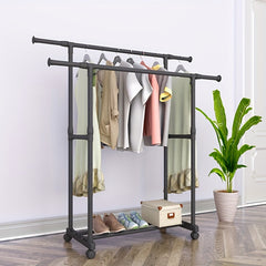 Telescopic Clothes Drying Rack Household Assembly Clothes Hanger Clothes Rack